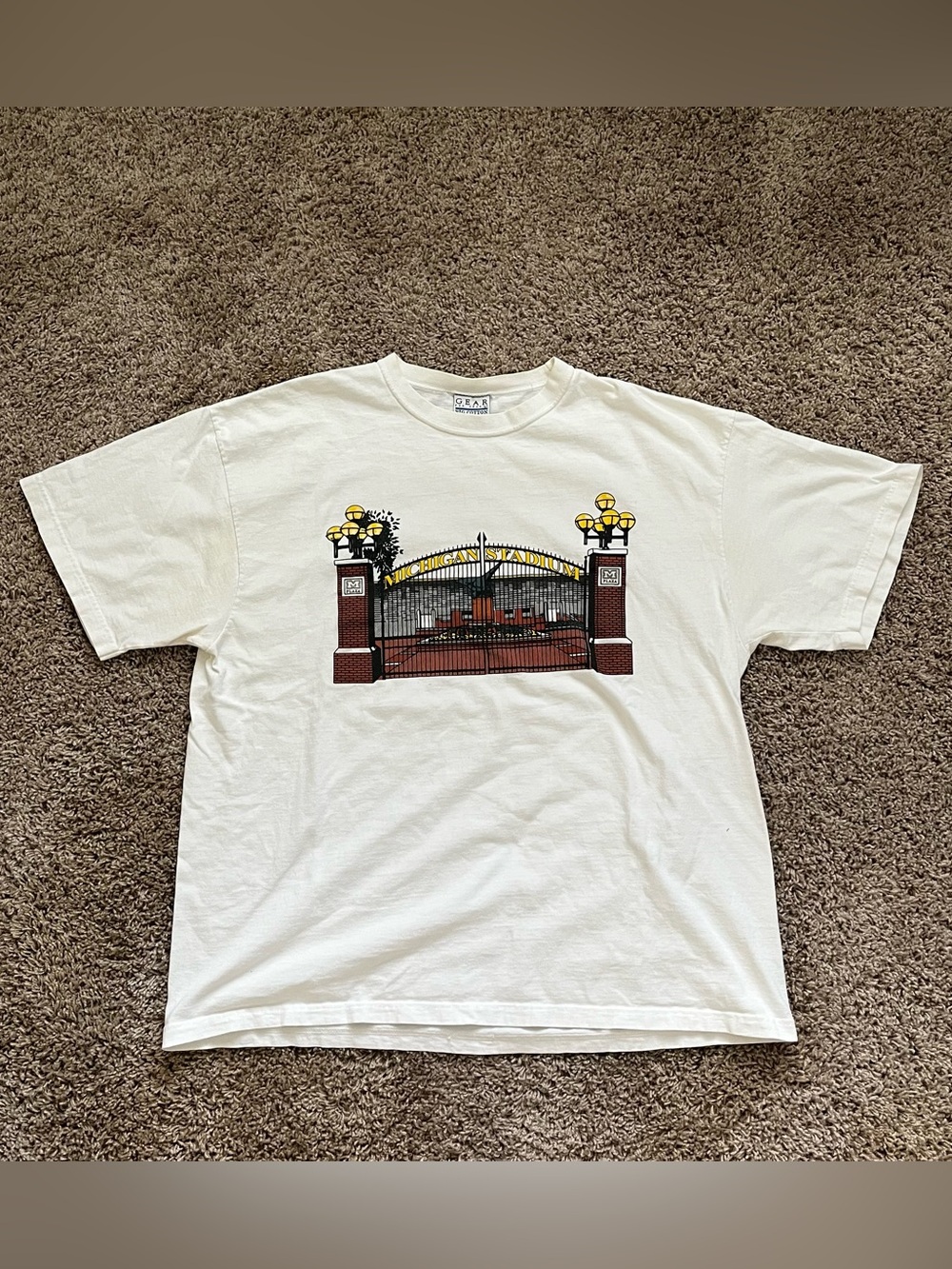 Gear For Sports Michigan University Stadium with Gate Illustration
